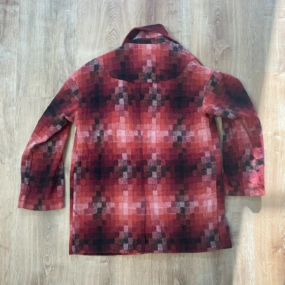 Avec Les Filles Geo Pattern Double Breasted Coat - Picture 7 of 10